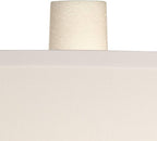 Possini Euro Design Athena 30 3/4" Tall Open Circle Large Mid Century Modern End Table Sculptural Lamp Pull Chain White Finish White Shade Living Room Bedroom Bedside Nightstand House Office Home