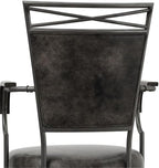 Hillsdale Bridgetown Metal Bar Height Swivel Stool, Pewter