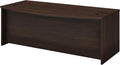 Bush Business Furniture Studio C Bow Front Desk, 72W x 36D, Black Walnut