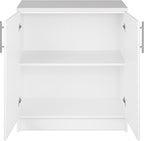 Prepac Elite 32" Storage Cabinet, White Storage Cabinet, Base Cabinet, Bathroom Cabinet with 1 Adjustable Shelf 18" D x 32" W x 36" H, WEB-3216