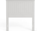 Glenwillow Home Wainscott Wood Panel Headboard in White - Twin Size