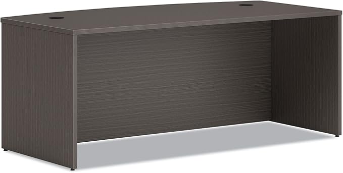 HON HONLDS7236BLS1 72 in. Rectangle Bow Shell Desk Slate Teak