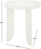 SAFAVIEH Home Collection Malyn Ivory Accent Table for Living Room, Bedroom, Home Office, Foyer
