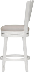 Hillsdale Clarion Wood Swivel Stool, Counter Height, Sea White