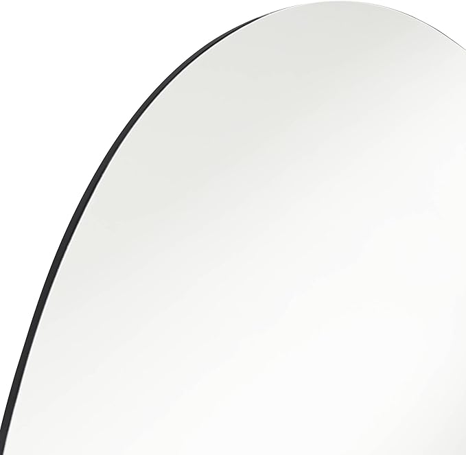Possini Euro Design Brando Round Decorative Wall Mirror Modern Silver Frameless 37 3/4" Wide for Bedroom Living Room Home House Office Entryway
