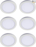 HALO SMD 4-Inch LED Surface Mount Downlight with Slim Profile, Selectable CCT, Wet Location Listed - SMD4R07FS5-6PK