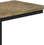 SIMPLIHOME Hayward Modern Industrial 19 inch Wide Metal Side Table in Natural, Fully Assembled for the Living Room and Bedroom