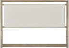 American Woodcrafters Arlington King Upholstered Panel Headboard - Nutmeg