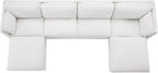 CHITA Luxury Oversized 148" U-Shaped Sectional Sofa Couch, Premium Down Filled Cloud Modular Sectional with Storage Ottoman, FSC Certified, 6 Seat for Living Room, Cream