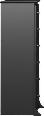 Prepac Sonoma 6 Drawer Dresser for Bedroom, Tall Chest of Drawers, Bedroom Furniture, Clothes Storage and Organizer, 19" D x 23.25" W x 52.75" H, Black