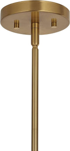 Possini Euro Design Lallie 18" Modern Art Deco Pendant Ceiling Light Fixture Dining Room Over Table Kitchen Island Foyer Drum Hanging Warm Brass Finish Ribbed Glass Hallway Entryway Living Room
