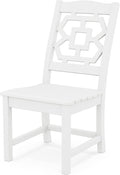 Martha Stewart by POLYWOOD® Chinoiserie Dining Side Chair in White