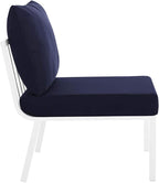 Modway Riverside Outdoor Furniture, 6-Piece Set, White Navy
