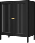 Small Storage Cabinet, Metal Cabinets with Doors and Shelves, Modern Accent Cabinets with high feet and Locker, Coffee Bar with Storage for Home,Office,Kitchen,Bathroom,Dining Room