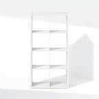 Furinno Cubic Closet Organizers and Storage, 8-Cube Closet Organizer, Open Shelf Closet Storage, Extra Thick Frame for Wardrobe, Bedroom, Living Room, White