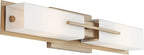 Possini Euro Design Midtown Modern Wall Light Burnished Brass Gold Metal Hardwired 23 1/2" 2-Light Fixture White Glass Shade for Bedroom Bedside Bathroom Vanity Living Room Hallway Dining House