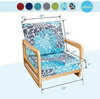 JMGBird Outdoor Cushion Tufted Pillow, Deep Seat Outdoor Chair Cushion 22"x22" Patio Cushions for Outdoor Furniture