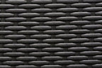 Outdoor Patio Wicker Furniture 7-PC Sectional with 6 inch All Weather Rainshield Cushions (Black Wicker, Gray Cushions)