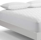 Serta Air Dry Basic Comfort Performance Fabric Quilted Mattress Pad, Cooling and Breathable Mattress Cover, Moisture Wicking Protection with 15" Deep Pocket, King, White