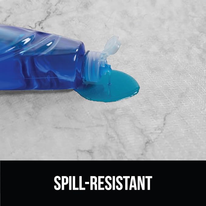 GORILLA GRIP DripGuard Shelf Liner, Non Adhesive Drawer and Kitchen Cabinet Protector, Slip Resistant BPA Free Smooth Surface Plastic Liners for Cabinets, Bathrooms, Closets, 17.5x240 Inch, Marble