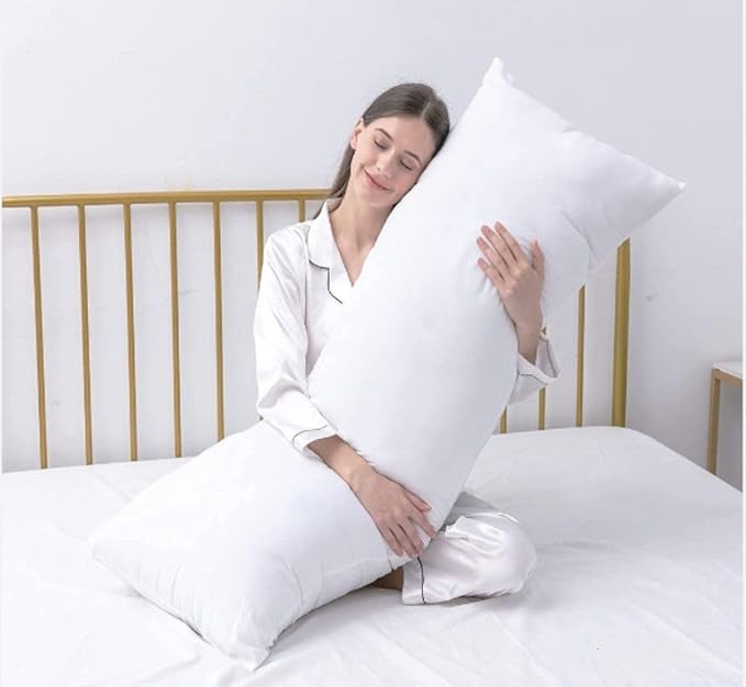 MoonRest® Synthetic Down Alternative 14x36 Lumbar Pillow Insert Form, for Decorative Throw Pillow, Sofa, Cushions, Body and Bed - Pack of 2- Size 14” X 36”