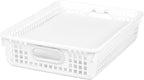 Really Good Stuff Paper Basket, 14" x 10" x 3-1/4" - 6 Pack, Tropics, Plastic Mesh Paper Basket for Classroom, Home and Office, Fits A4 Paper, Documents, Files, Magazines