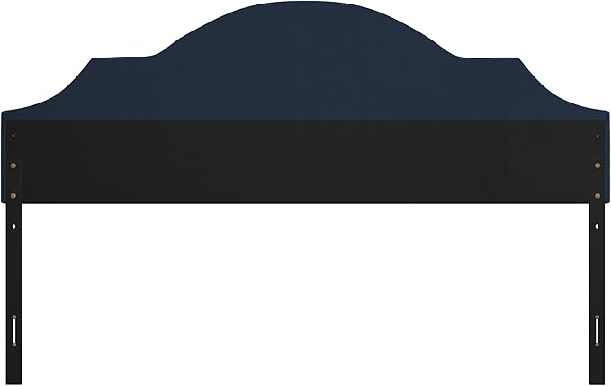 Hillsdale Cynthia Upholstered King Adjustable Headboard, Navy