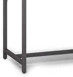 SIMPLIHOME Banting Desk - 72-Inch Wide Solid Hardwood and Metal Writing Desk in Distressed Grey, Modern Industrial Home Office Computer Table for Study with 2 Drawers and Flip-Down Keyboard Tray