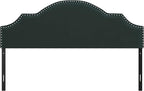 Hillsdale, Cynthia Upholstered King Adjustable Headboard, Green