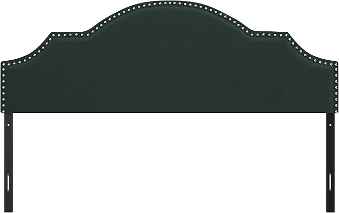 Hillsdale, Cynthia Upholstered King Adjustable Headboard, Green