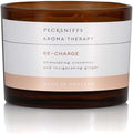 Pecksniff's Re-Charge Invigorating 3-Wick Candle - Cinnamon & Ginger Aroma, Premium Quality Wax, 283g, Long-Lasting Scent for Focus and Energy
