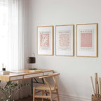 Matisse Art wall Décor Set of 3,Unframed Pink Tree wall art,Truly Quality Canvas Prints for 12x16in,Art poster decoration for kitchen, bathroom,living room,bedroom
