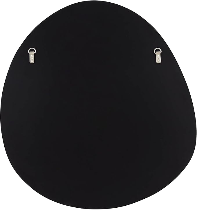 Possini Euro Design Brando Round Decorative Wall Mirror Modern Silver Frameless 37 3/4" Wide for Bedroom Living Room Home House Office Entryway