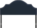 Hillsdale, Cynthia Upholstered Full/Queen Adjustable Headboard, Navy