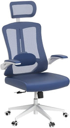 Office Chair,Ergonomic Comfy Home Desk Chair with 350LBS Capacity,High Back Gaming Chair with Wheels,Mesh Computer Chair,Lumbar Support, Adjustable Headrest,Flip-up Armrest
