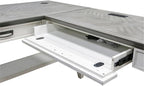 Martin Furniture Open L-Desk, White