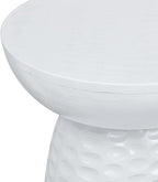 SIMPLIHOME Boyd 13-inch Wide Solid Mango End Table in White, Contemporary-Style Accent Table for Living Room, Bedroom, or Family Room, Assembled
