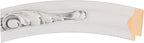 OVALCREST Oval Beveled Wall Mirror for Home Decor - Florence Style - Linen White - 32" x 26"