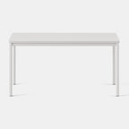Branch Daily Desk - Functional at Home Office Desk with Effortless Assembly, Timeless Design, Rounded Corners, and Built-in Cable Notch - 58” W x 27” H x 24” D - White