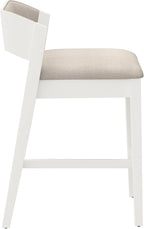 Hillsdale Dresden Wood Counter Height Stool, White