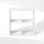 Furinno Cubic Closet Organizers and Storage, 4-Cube Closet Organizer, Open Shelf Closet Storage, Extra Thick Frame for Wardrobe, Bedroom, Living Room, White