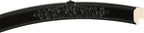 OVALCREST Oval Beveled Wall Mirror for Home Decor - Athena Style - Matte Black - 18" x 14" Outside Dimensions