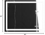 40x32 Inch LED Bathroom Mirror with Lights Front and Backlit Lighted Vanity Mirror for Bathroom Wall with 3 Colors Dimmable Anti-Fog Memory Shatter-Proof IP54 Waterproof Horizontal/Vertical