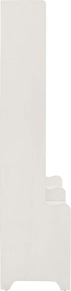 Crosley Furniture Fremont 2-Piece Hall Tree Entryway Set with Storage Cabinets and Coat Rack Hooks, Distressed White