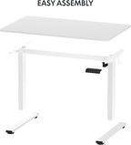 FLEXISPOT EN1 One-Piece Standing Desk 48 x 24 Inches Height Adjustable Electric Sit Stand Up Desk Home Office Desk