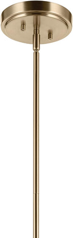 KICHLER Ophira 4-Light Pendant, Global Boho Light with Jute Shade in Champagne Bronze, Sloped Ceiling Compatible, for Living or Dining Room (24.75" x 36"), 52736CPZ