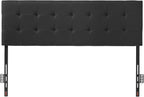 VEVOR Headboard, Queen Size Headboard with Adjustable Height, Comfortable Diamond Tufted for Queen Size Bed, W62.2 x H(42.72-54.53) x D2.76 in, Ideal for Bedroom, Hotel, Homestay, Dormitory, Black