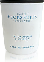 Pecksniff's Sandalwood & Vanilla Luxury Scented Candle | 1 Wick, 100 g/3.5 oz