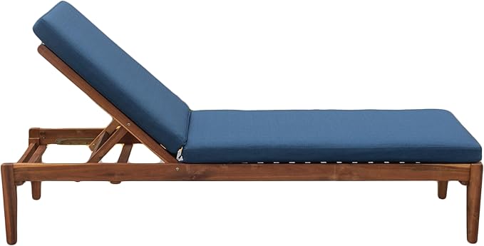 Tommy Bahama Chaise Cushion, 26" X 82" X 2.5", Bamboo Bay Cobalt