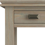 SIMPLIHOME Artisan SOLID WOOD 14 inch Wide Rectangle Transitional Narrow Side Table in Distressed Grey for the Living Room and Bedroom